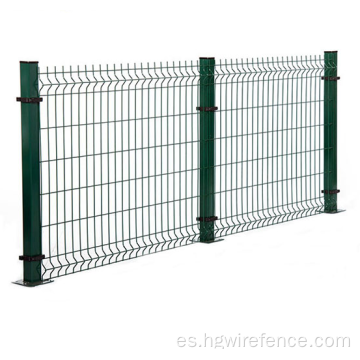 panel de valla de malla de alambre galvanizado con buceo caliente
